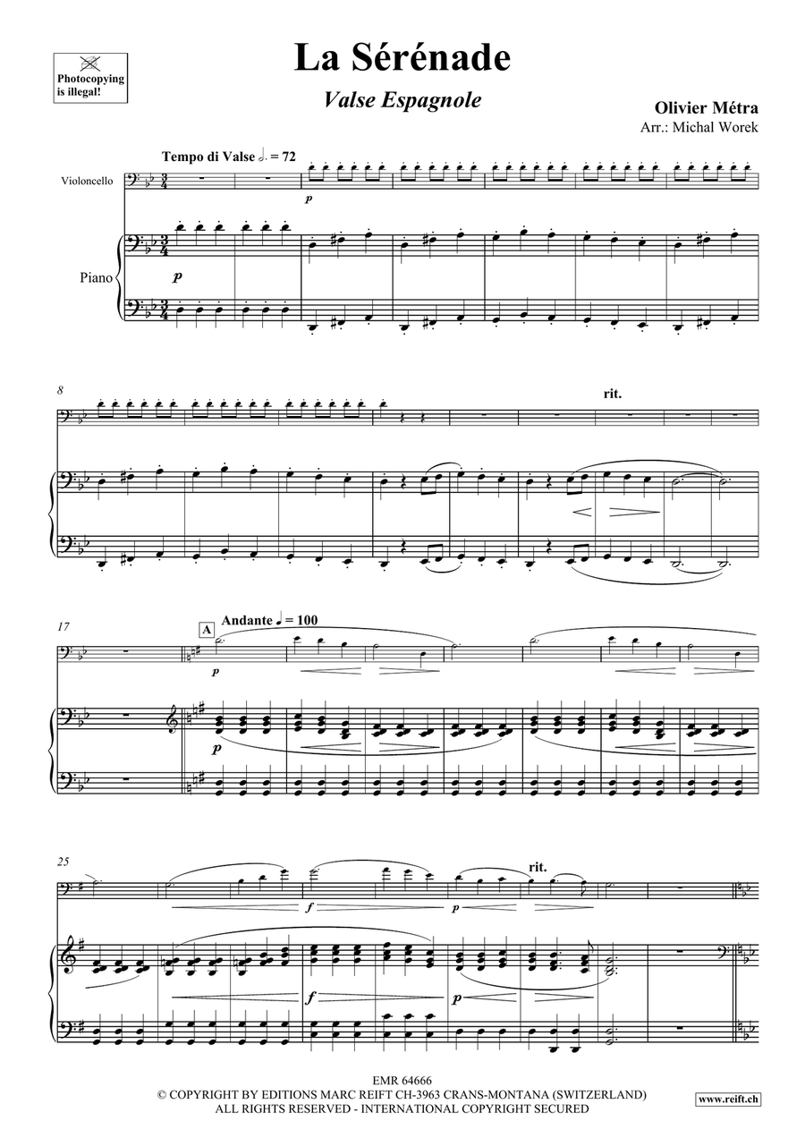 La Sérénade La Sérénade Piano Accompaniment scores gallery preview page 4