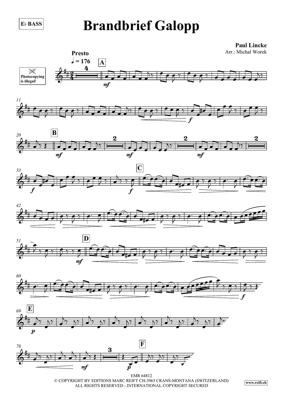 Brandbrief Galopp Brandbrief Galopp Voice Solo scores gallery preview page 3
