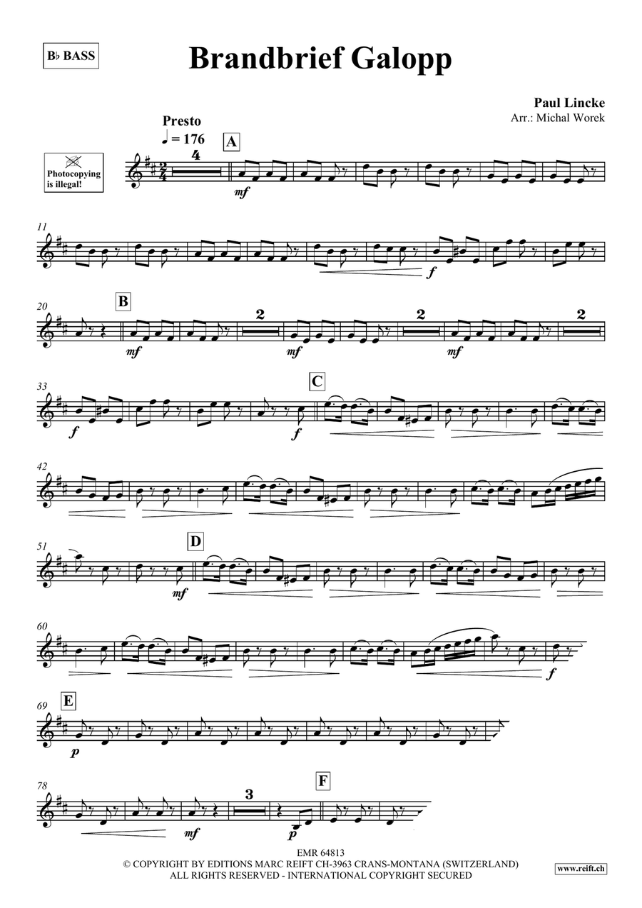 Brandbrief Galopp Brandbrief Galopp Voice Solo scores gallery preview page 3