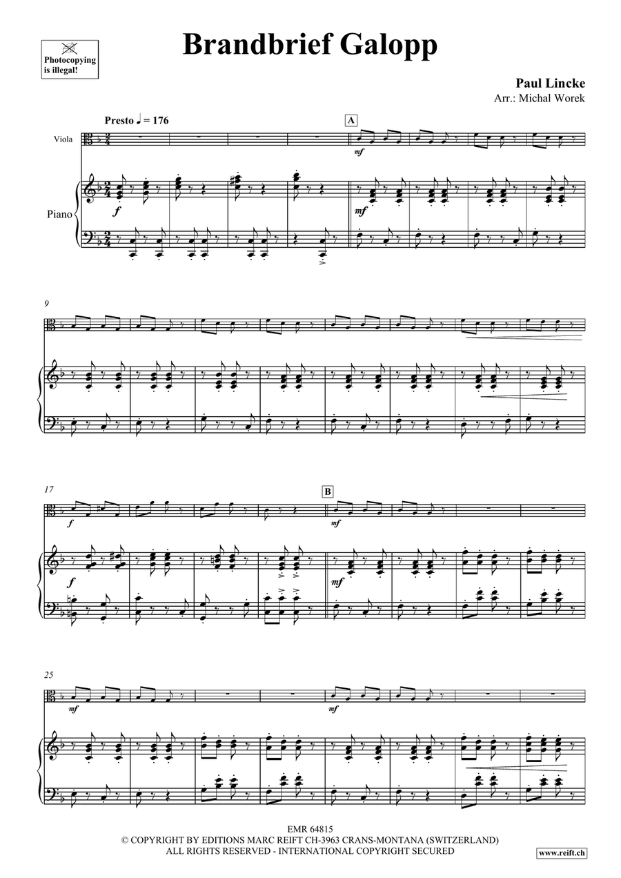 Brandbrief Galopp Brandbrief Galopp Piano Accompaniment scores gallery preview page 4
