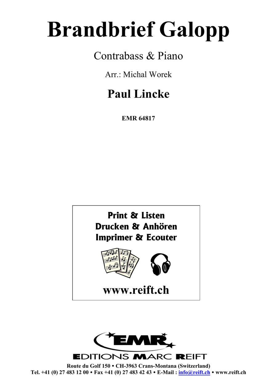 Brandbrief Galopp Brandbrief Galopp Double Bass scores gallery preview page 2