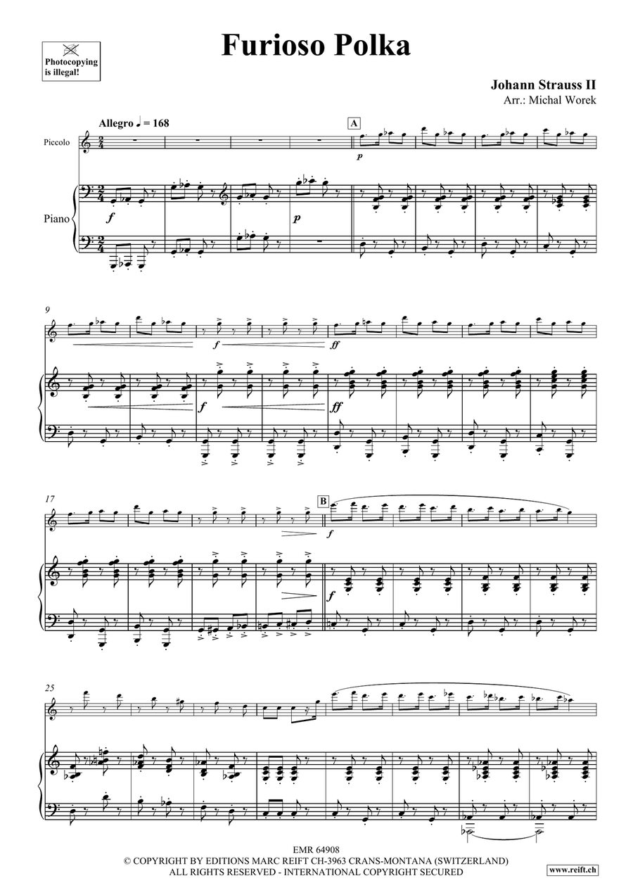 Furioso Polka Furioso Polka Piccolo scores gallery preview page 4