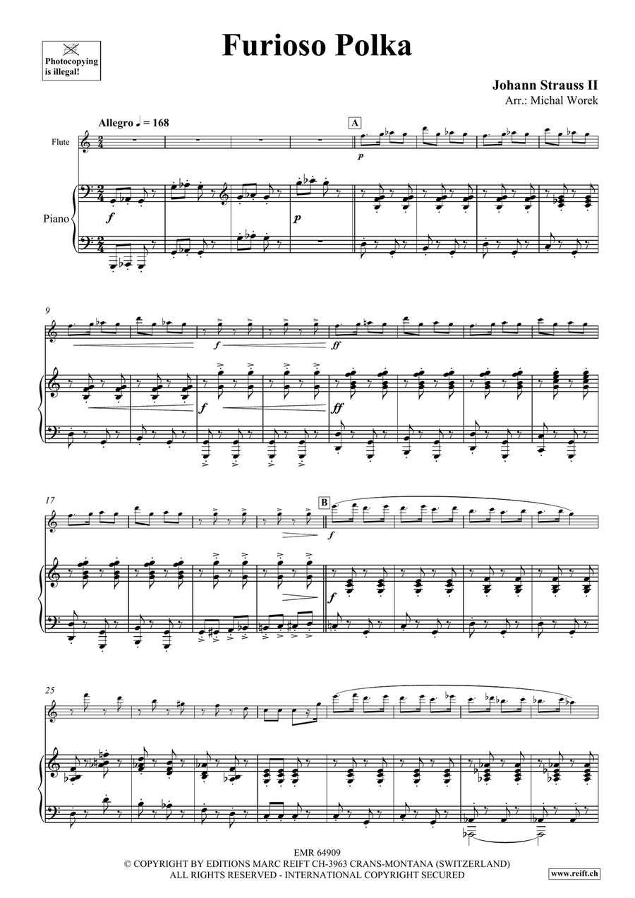 Furioso Polka Furioso Polka Flute Solo scores gallery preview page 4