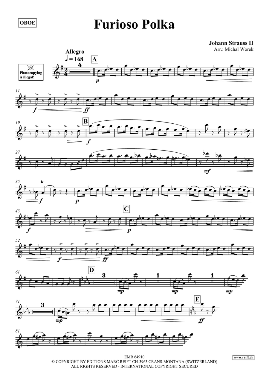 Furioso Polka Furioso Polka Piano Accompaniment scores gallery preview page 3