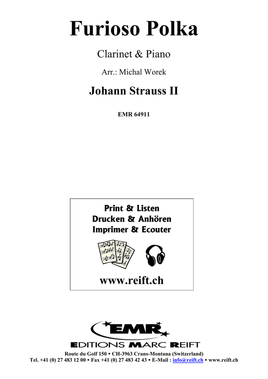 Furioso Polka Furioso Polka Clarinet Solo scores gallery preview page 2