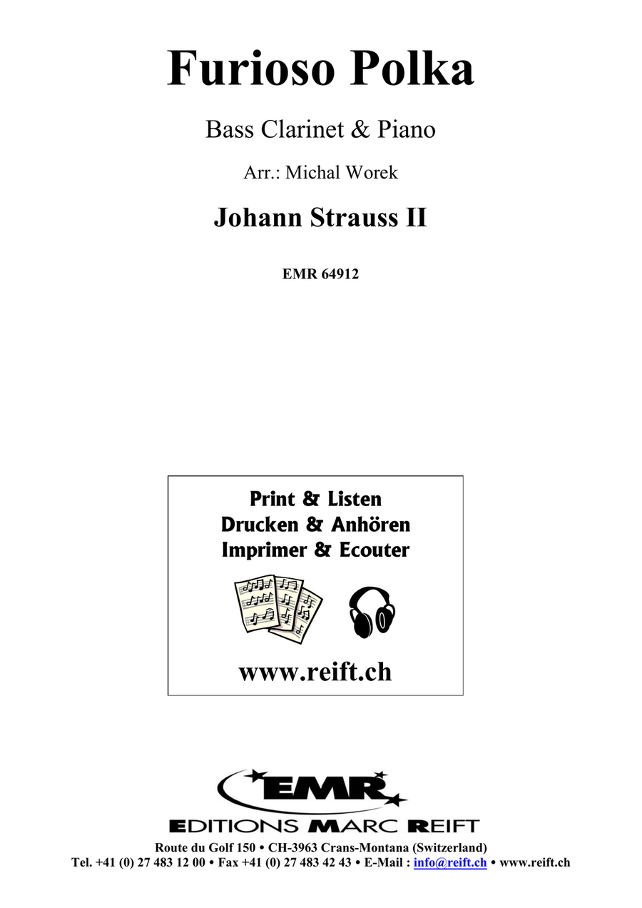 Furioso Polka Furioso Polka Bass Clarinet scores gallery preview page 2