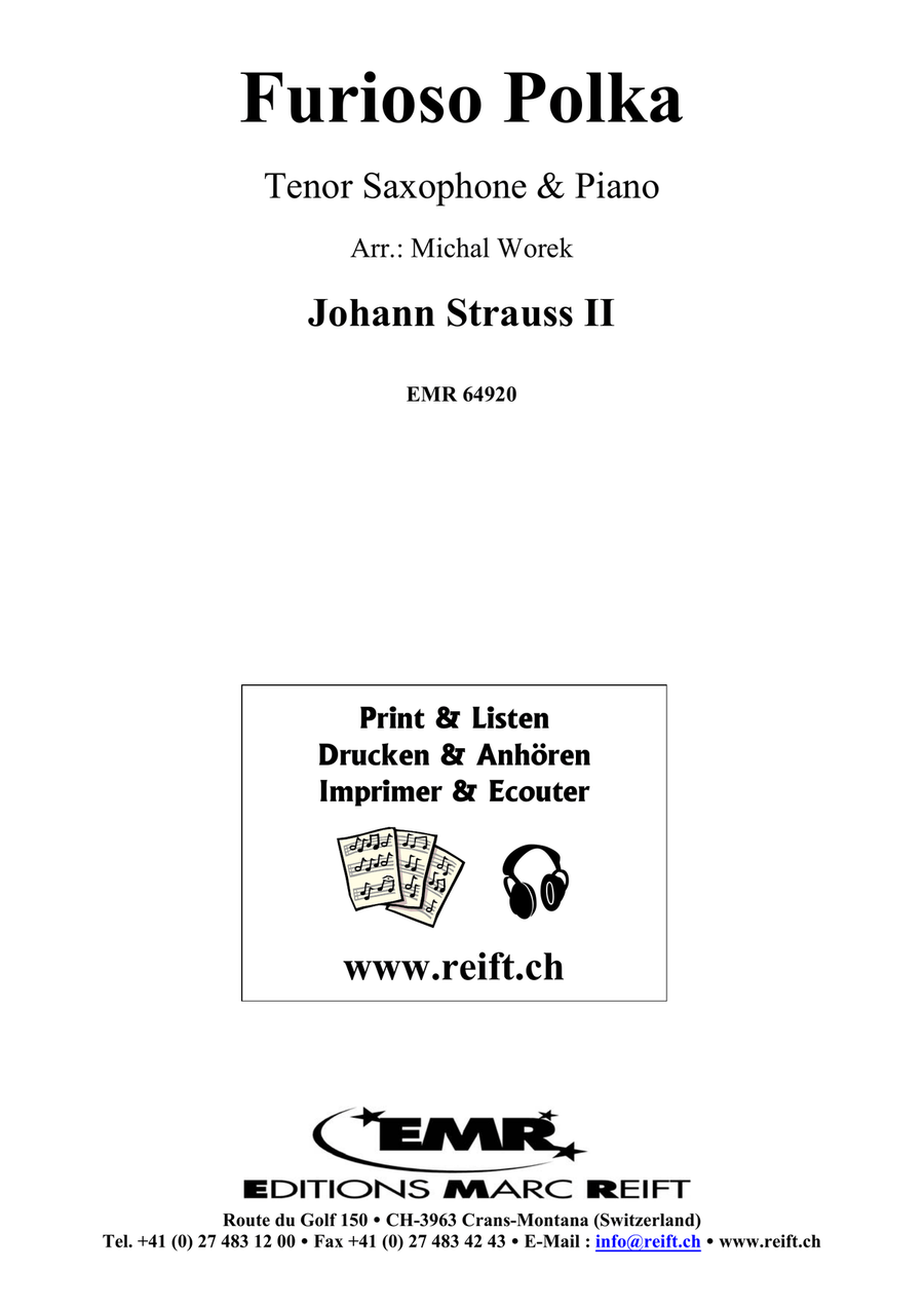 Furioso Polka Furioso Polka Tenor Saxophone scores gallery preview page 2