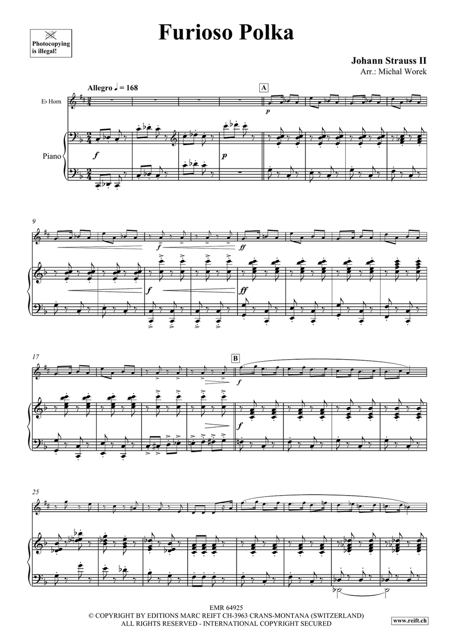 Furioso Polka Furioso Polka Horn scores gallery preview page 4