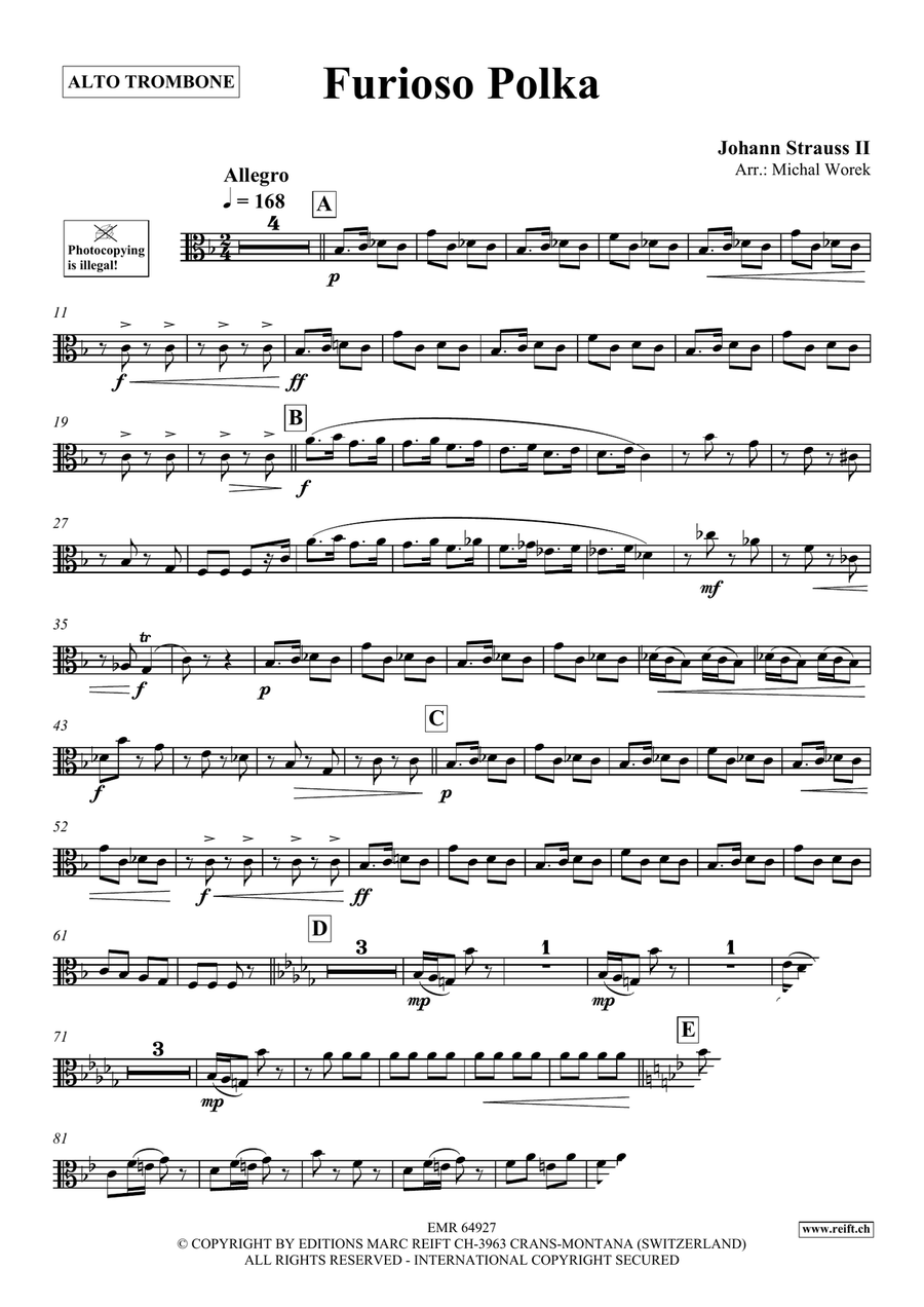 Furioso Polka Furioso Polka Piano Accompaniment scores gallery preview page 3