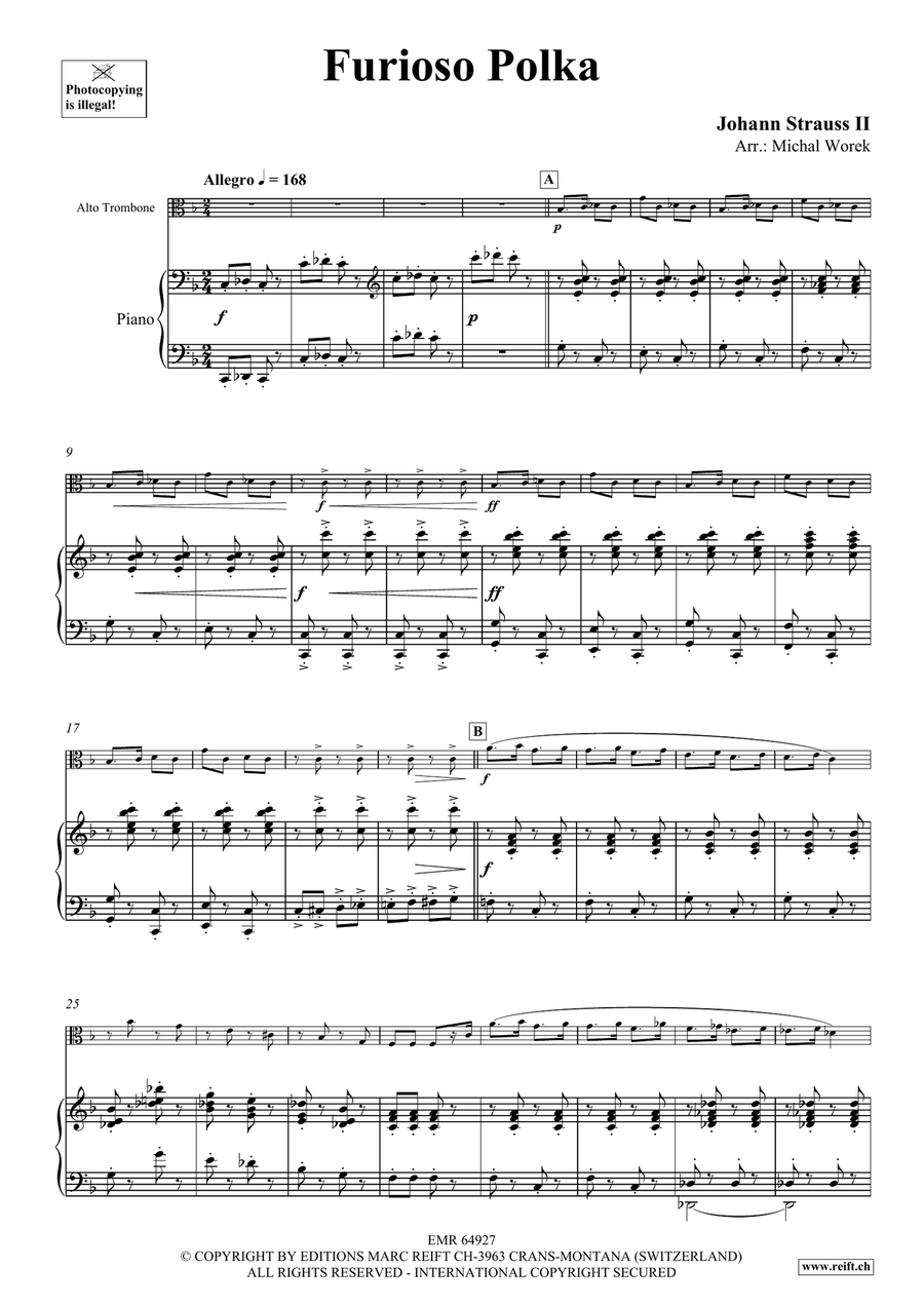 Furioso Polka Furioso Polka Piano Accompaniment scores gallery preview page 4