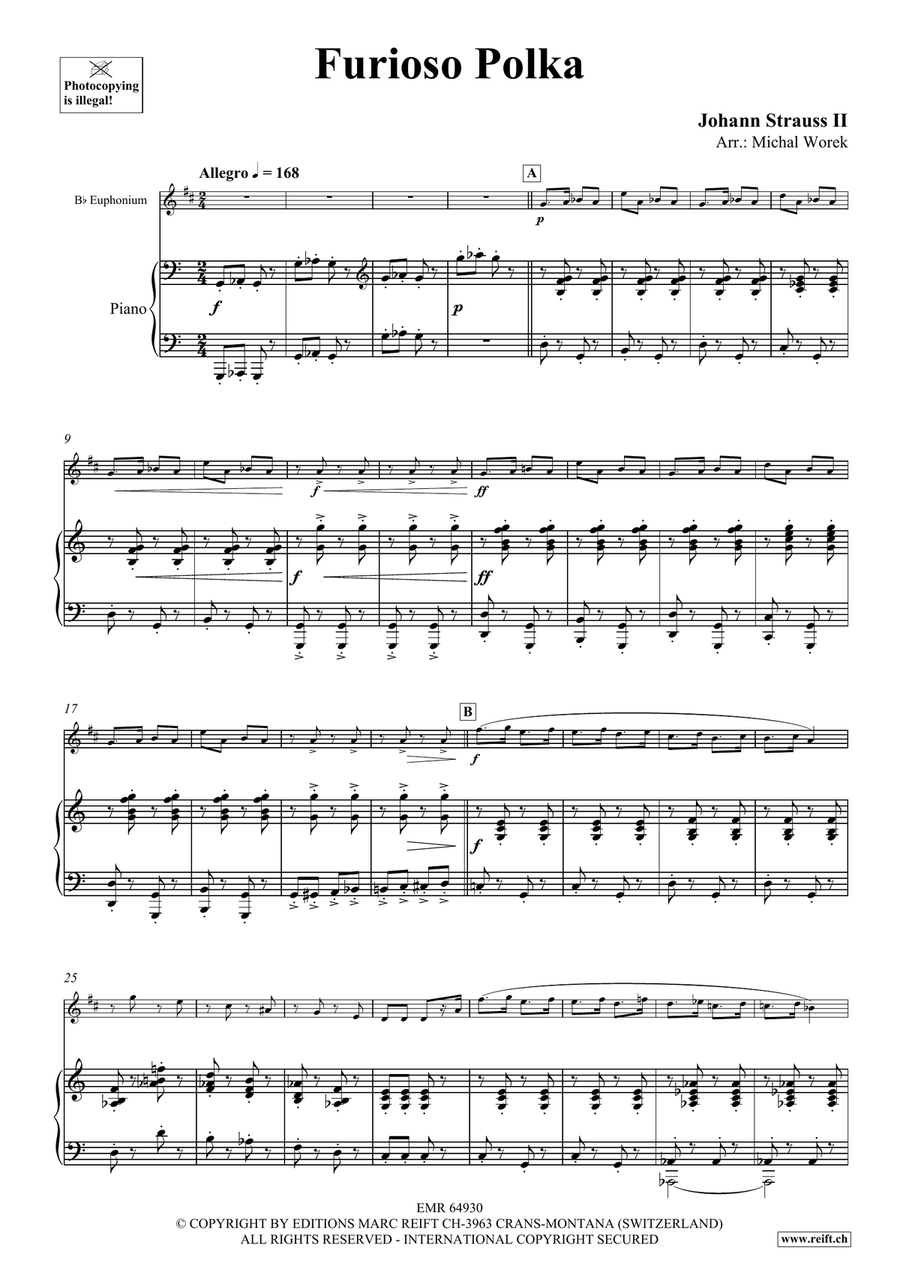 Furioso Polka Furioso Polka Euphonium scores gallery preview page 4