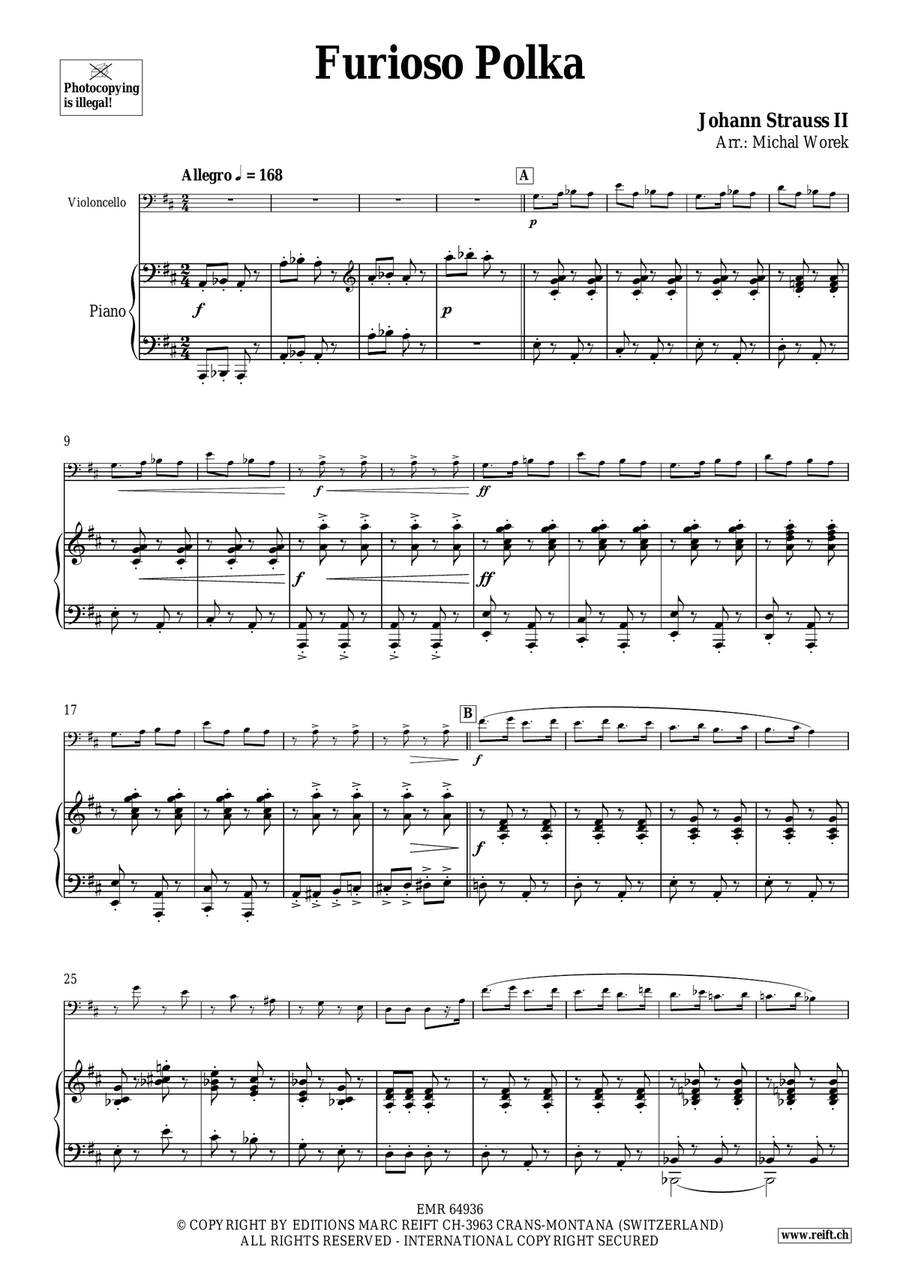 Furioso Polka Furioso Polka Piano Accompaniment scores gallery preview page 4