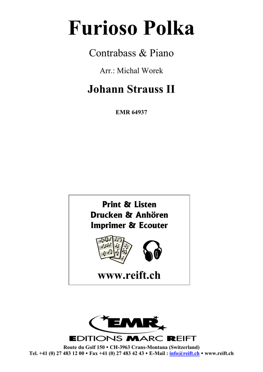 Furioso Polka Furioso Polka Double Bass scores gallery preview page 2