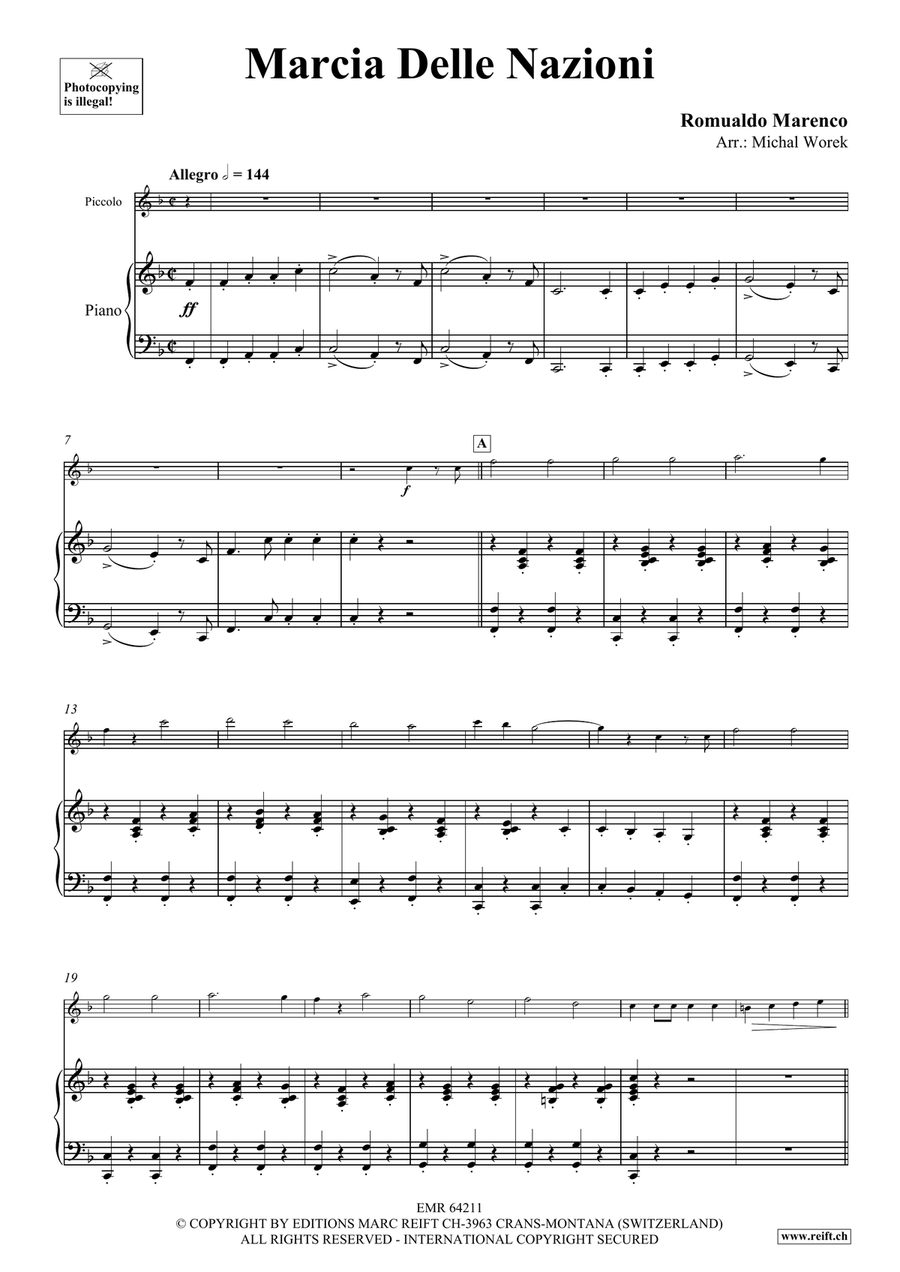 Marcia Delle Nazioni Marcia Delle Nazioni Piccolo scores gallery preview page 4