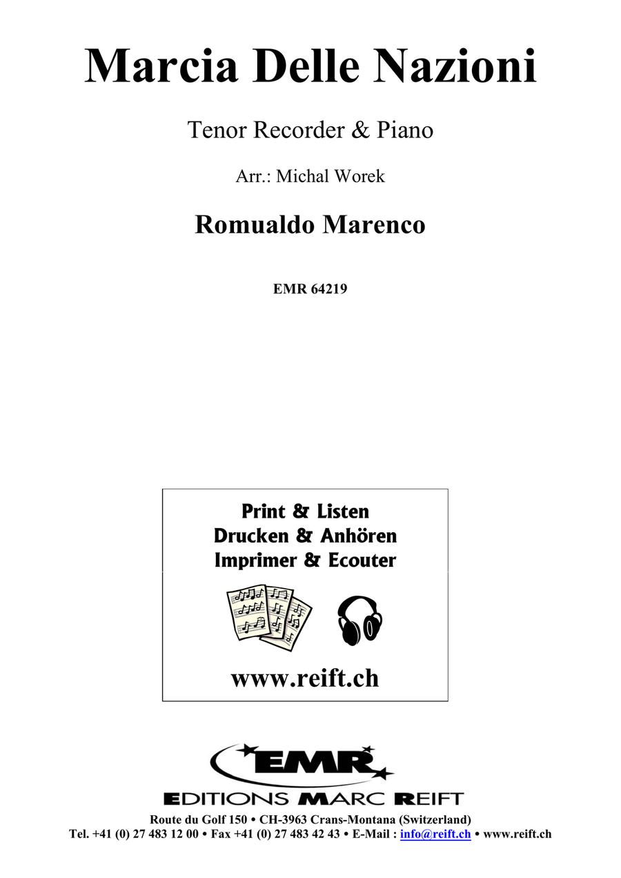Marcia Delle Nazioni Marcia Delle Nazioni Tenor Recorder scores gallery preview page 2