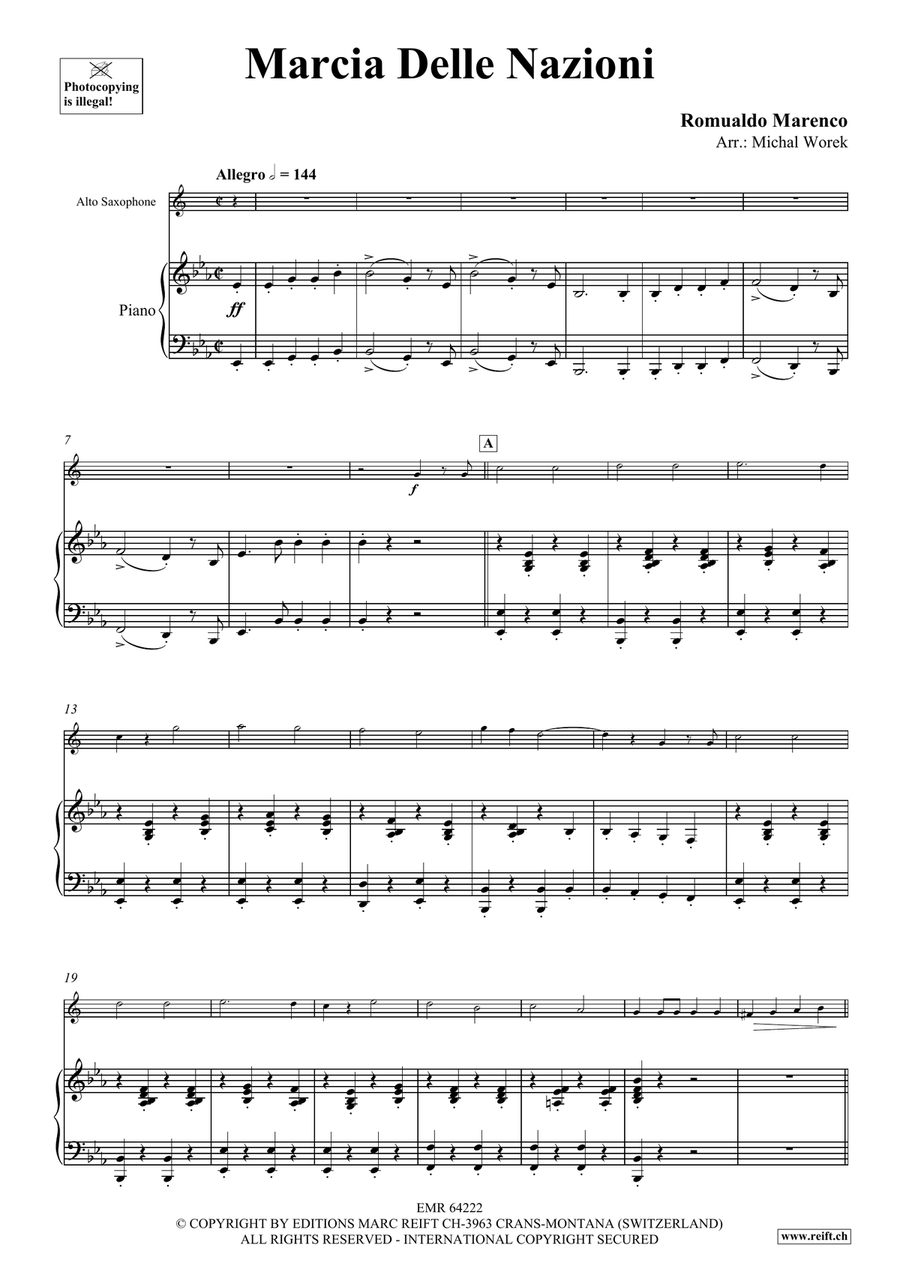 Marcia Delle Nazioni Marcia Delle Nazioni Alto Saxophone scores gallery preview page 4