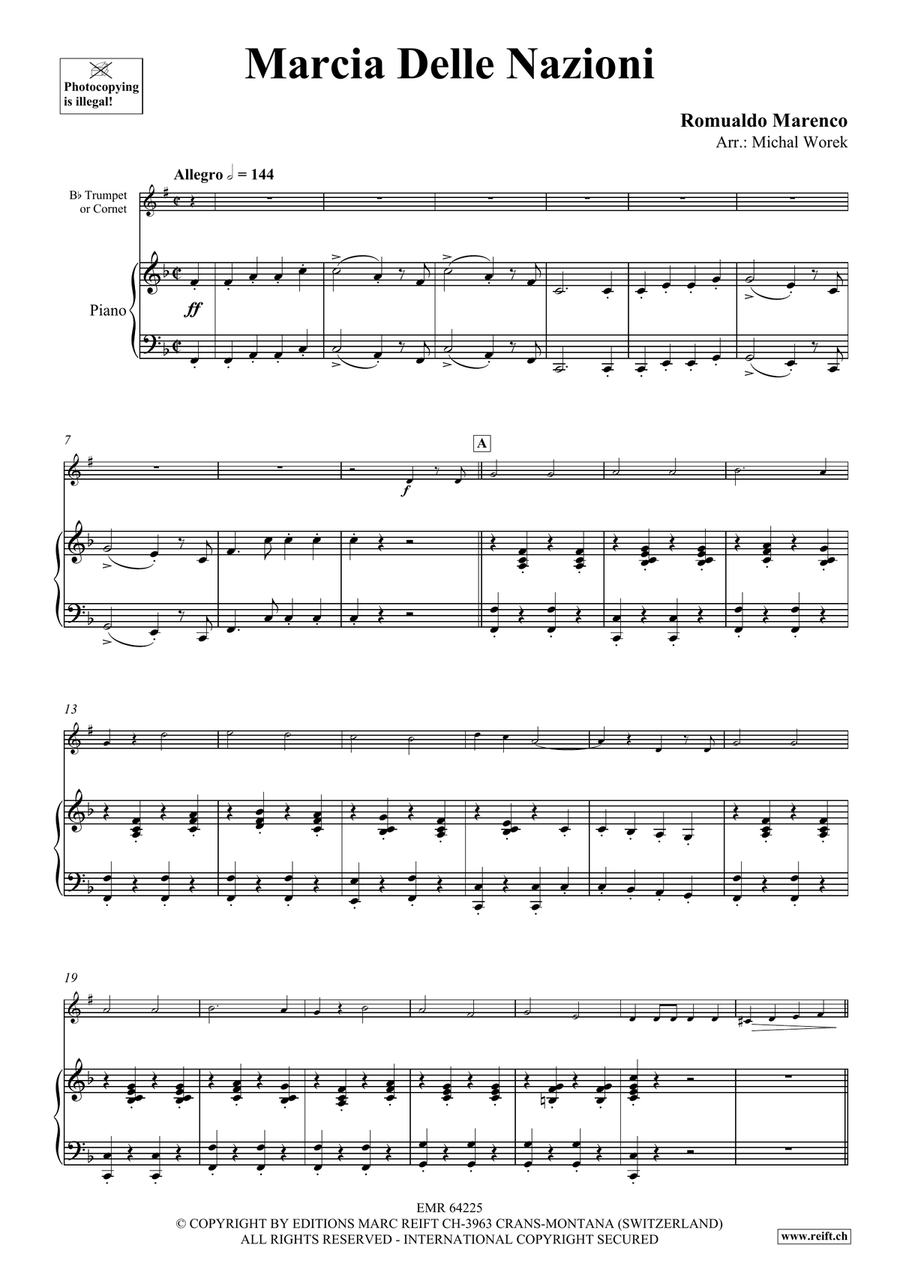 Marcia Delle Nazioni Marcia Delle Nazioni Cornet scores gallery preview page 4