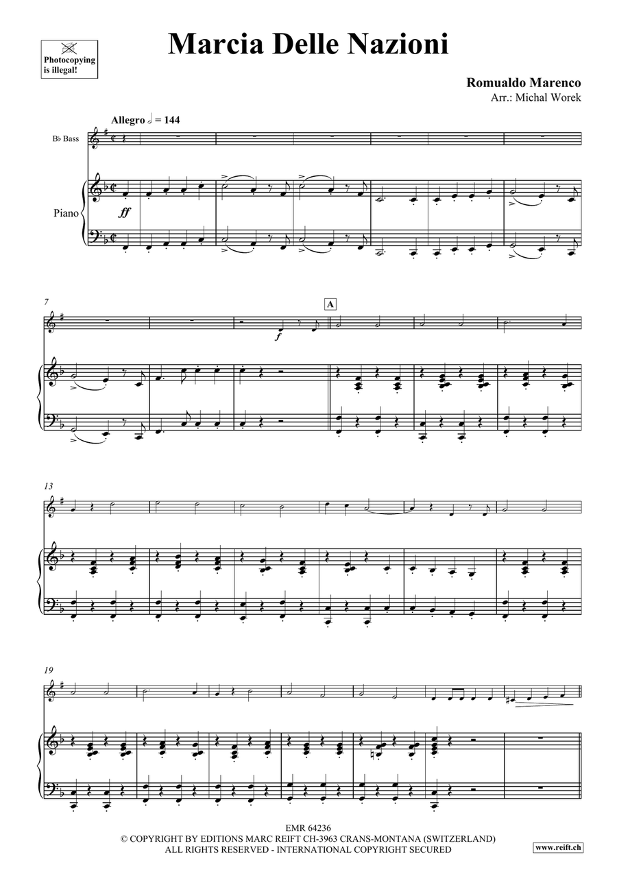 Marcia Delle Nazioni Marcia Delle Nazioni Voice Solo scores gallery preview page 4