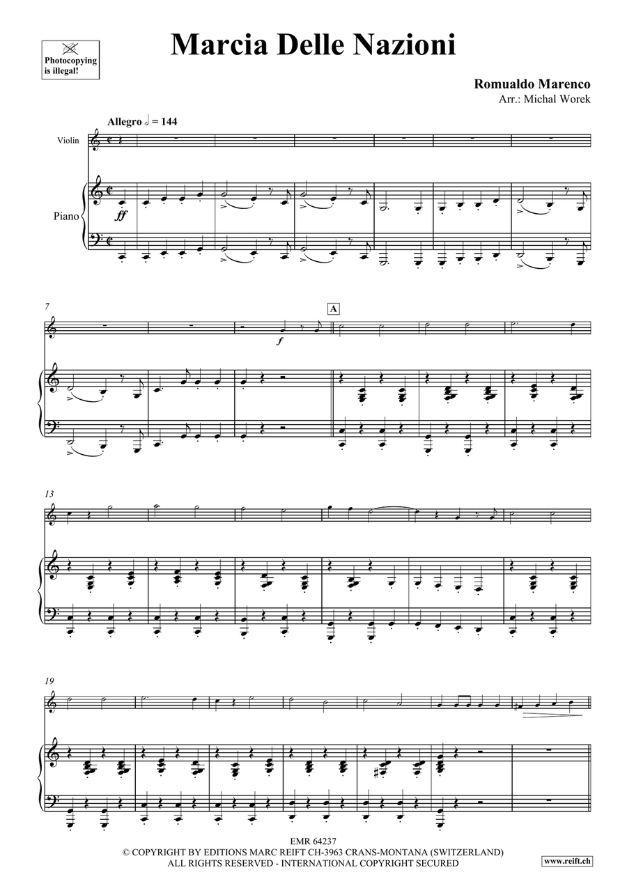 Marcia Delle Nazioni Marcia Delle Nazioni Violin Solo scores gallery preview page 4