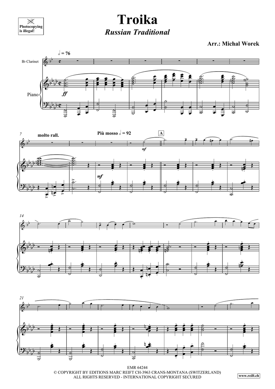 Troika Troika Clarinet Solo scores gallery preview page 4