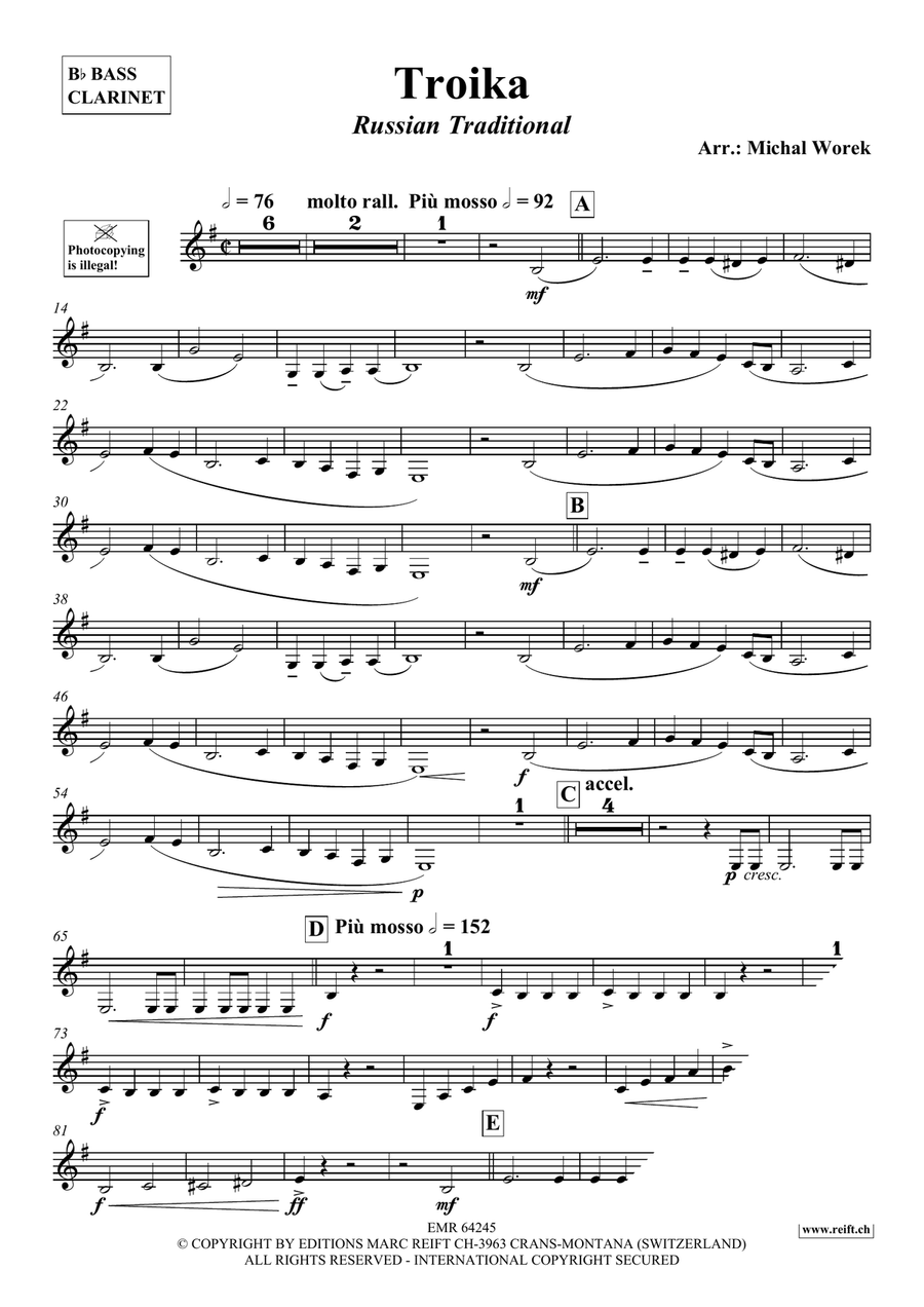 Troika Troika Bass Clarinet scores gallery preview page 3