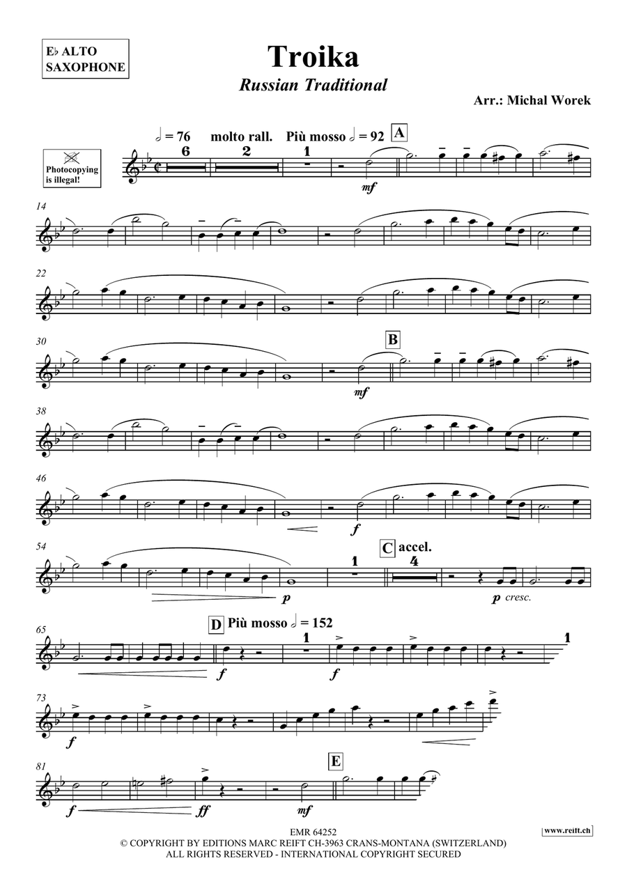 Troika Troika Alto Saxophone scores gallery preview page 3