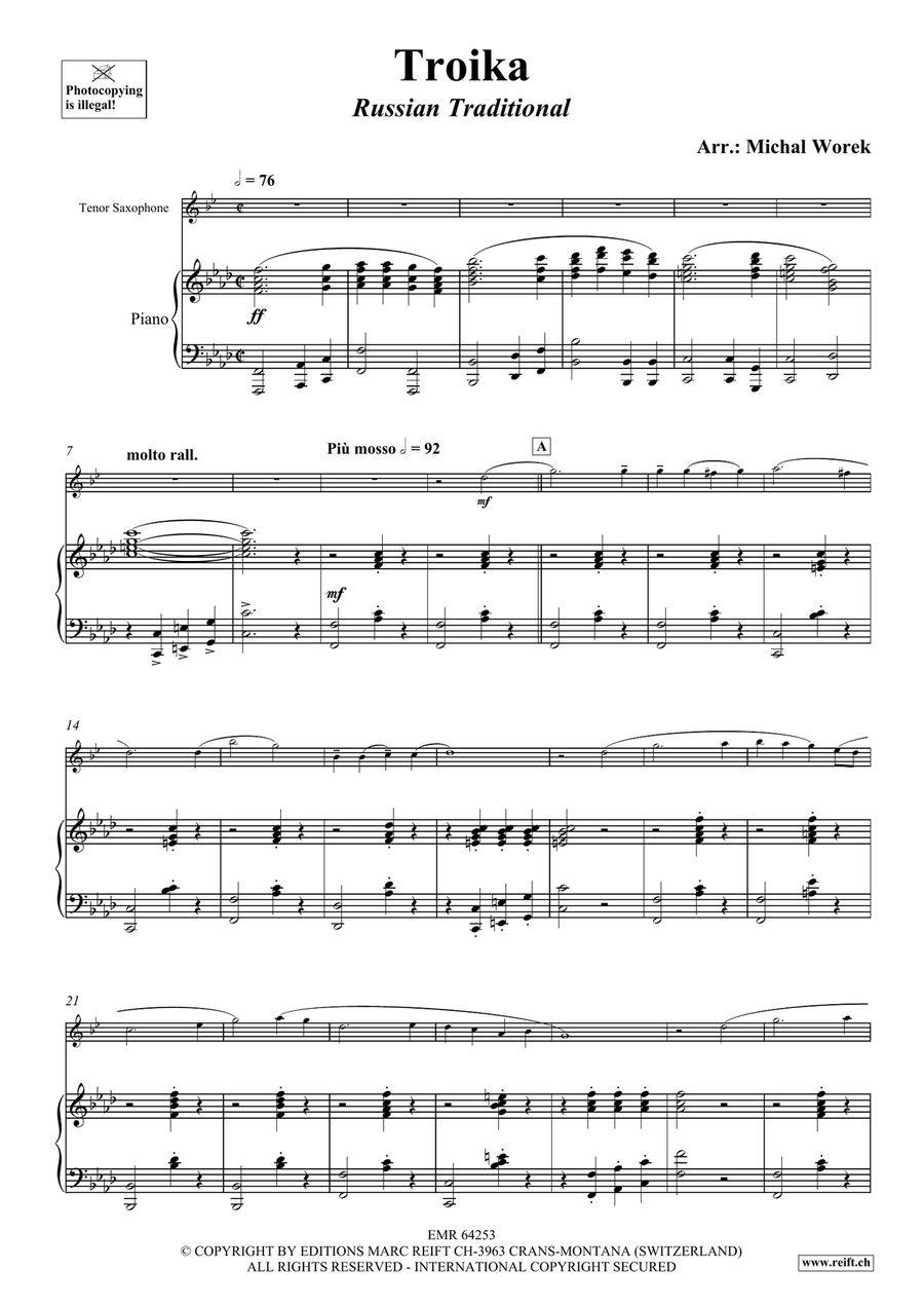 Troika Troika Tenor Saxophone scores gallery preview page 4