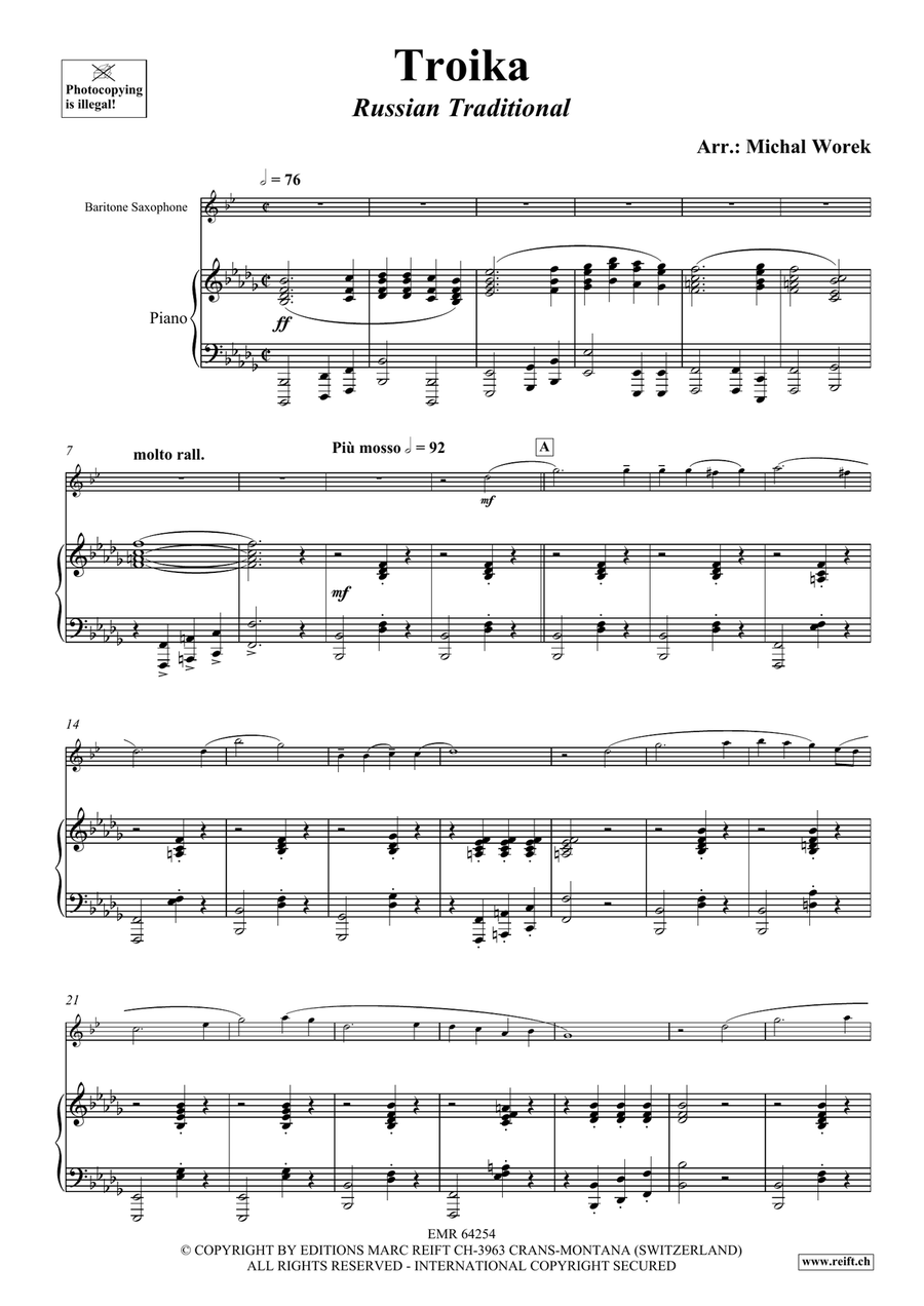 Troika Troika Baritone Saxophone scores gallery preview page 4