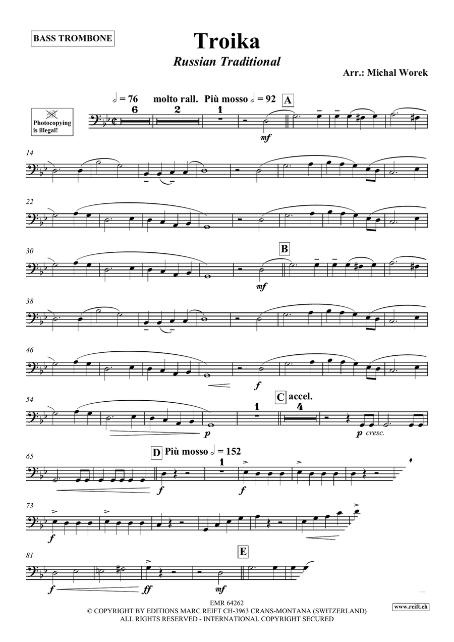 Troika Troika Bass Trombone scores gallery preview page 3