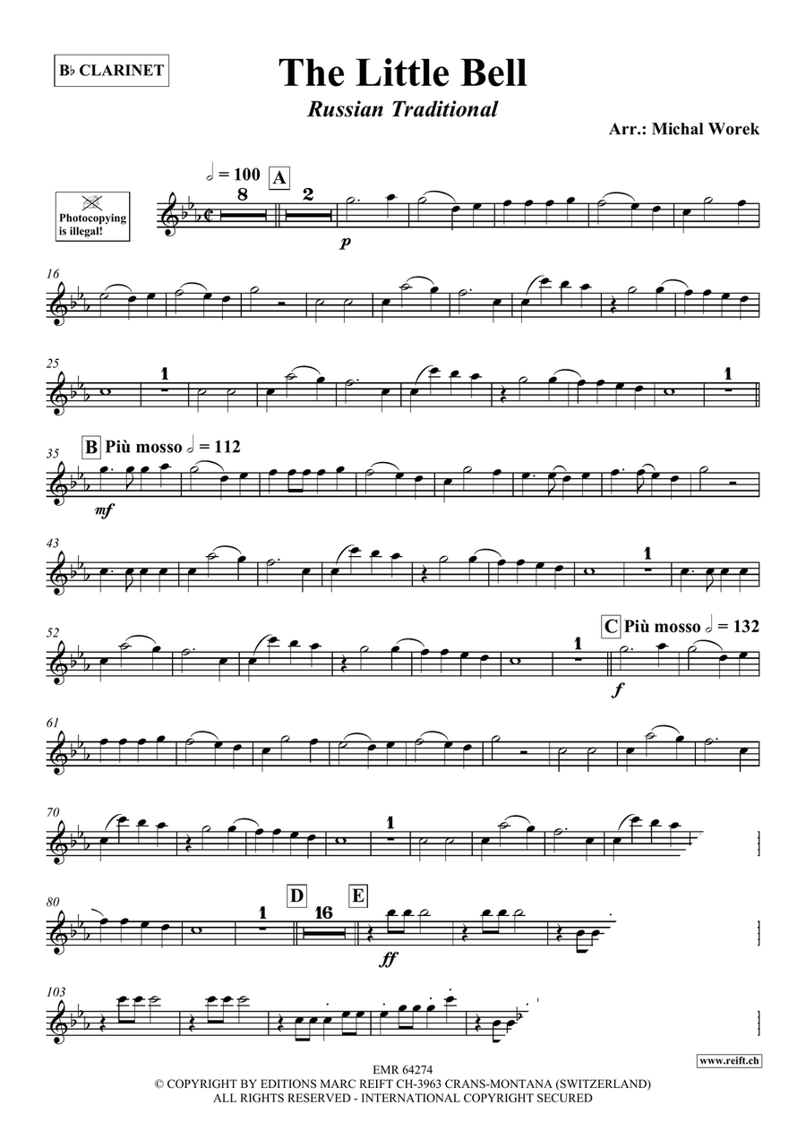 The Little Bell The Little Bell Clarinet Solo scores gallery preview page 3