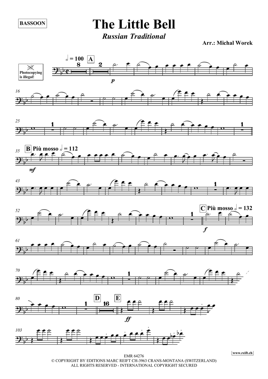 The Little Bell The Little Bell Bassoon Solo scores gallery preview page 3