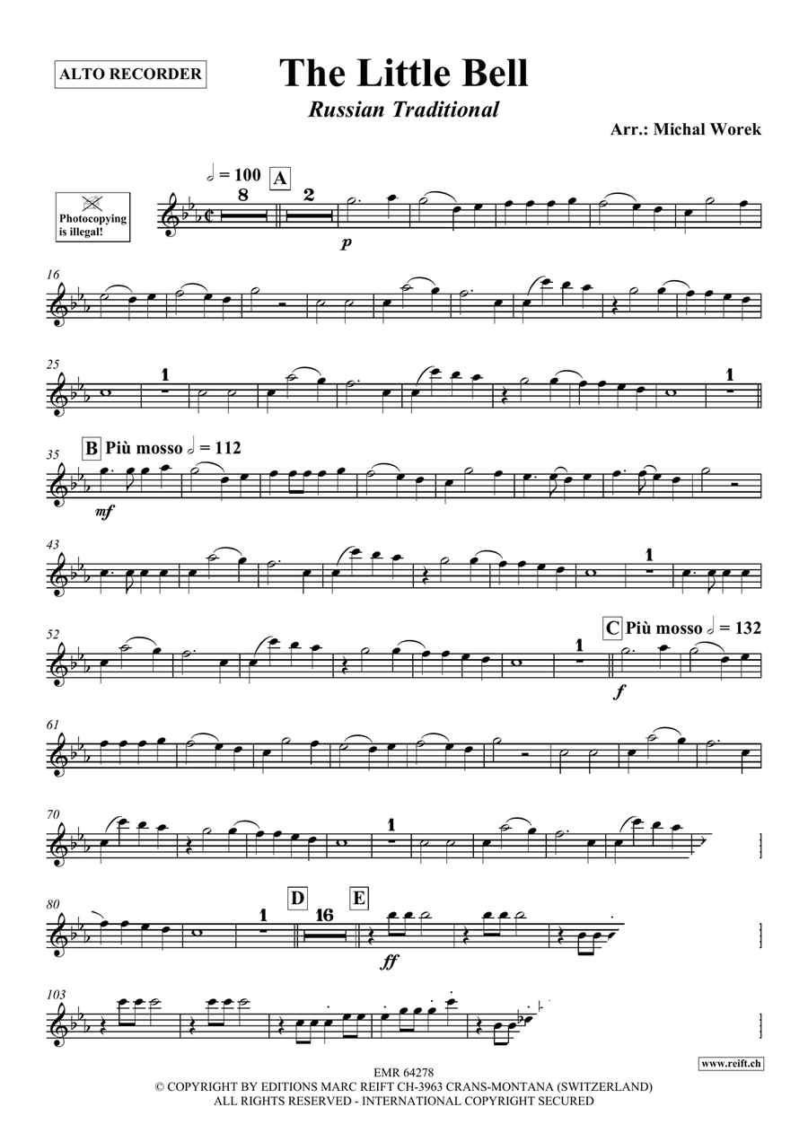 The Little Bell The Little Bell Alto Recorder scores gallery preview page 3