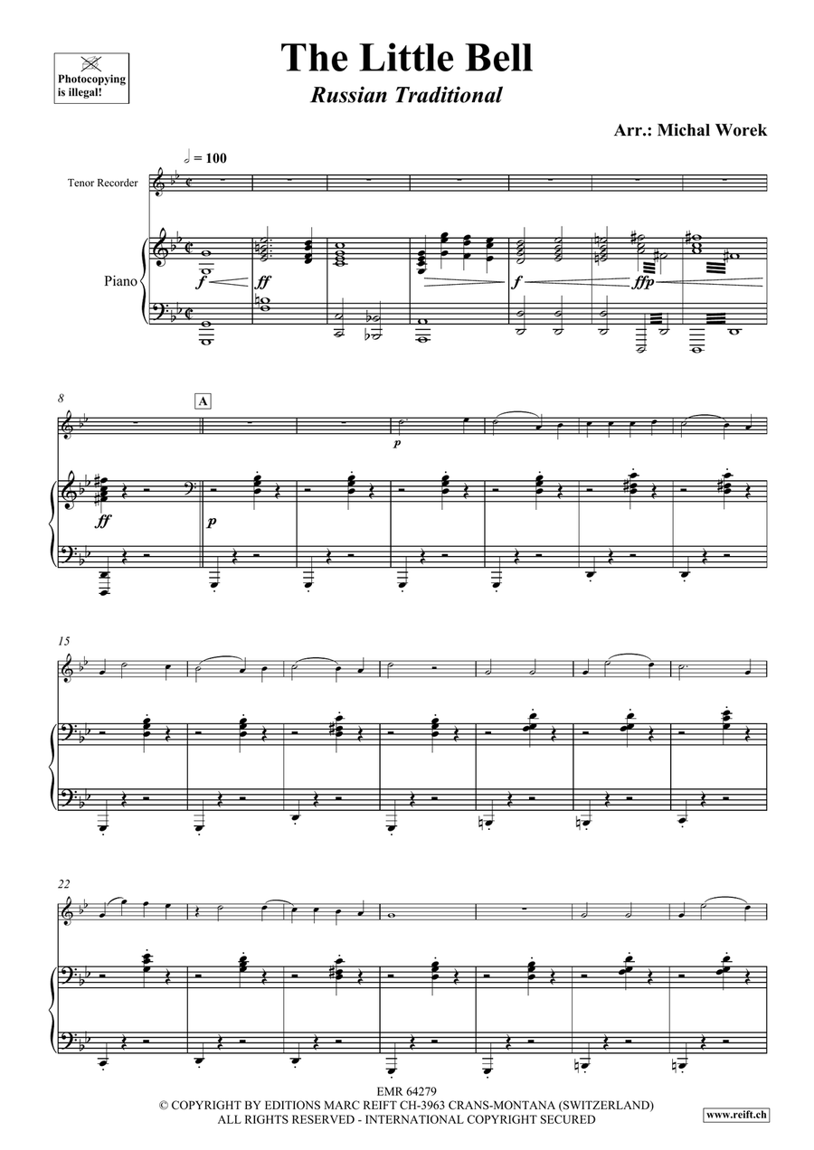 The Little Bell The Little Bell Tenor Recorder scores gallery preview page 4