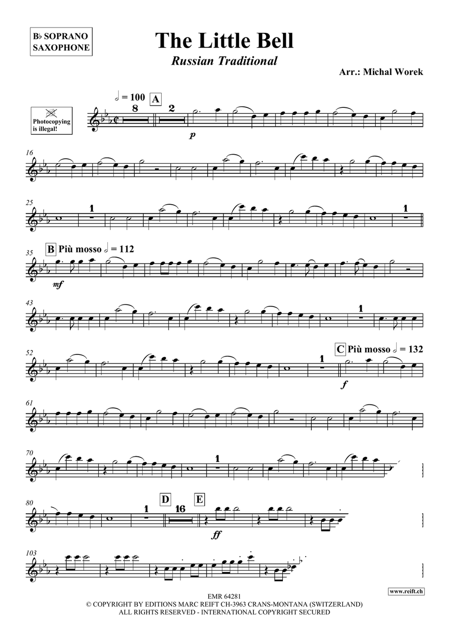The Little Bell The Little Bell Soprano Saxophone scores gallery preview page 3