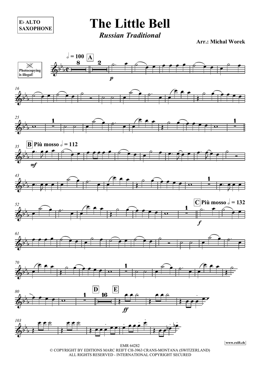 The Little Bell The Little Bell Alto Saxophone scores gallery preview page 3