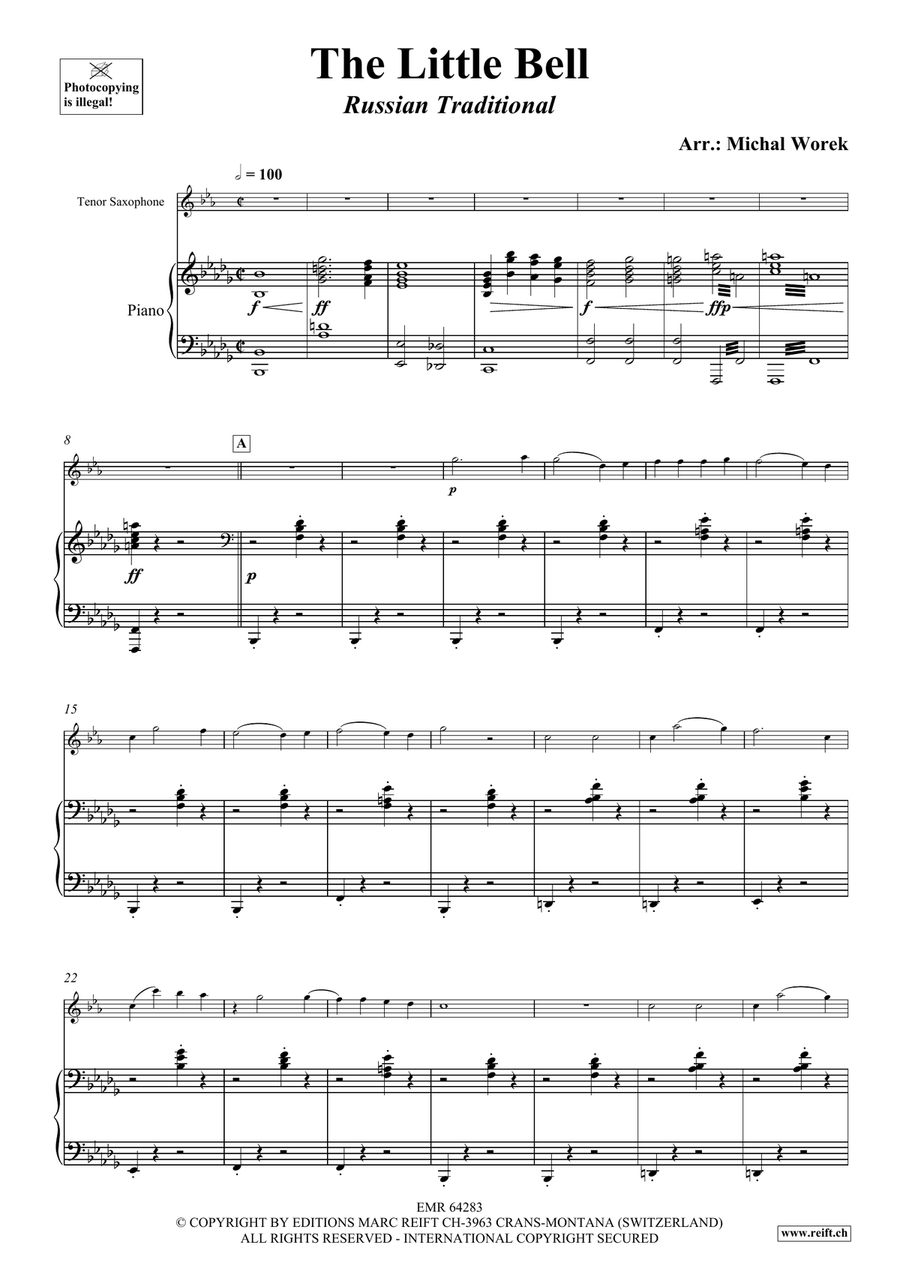 The Little Bell The Little Bell Tenor Saxophone scores gallery preview page 4