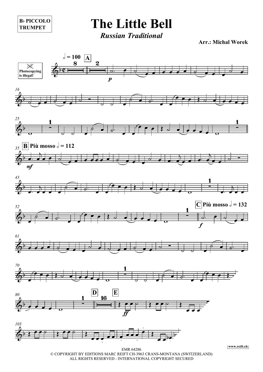 The Little Bell The Little Bell Piccolo Trumpet scores gallery preview page 3