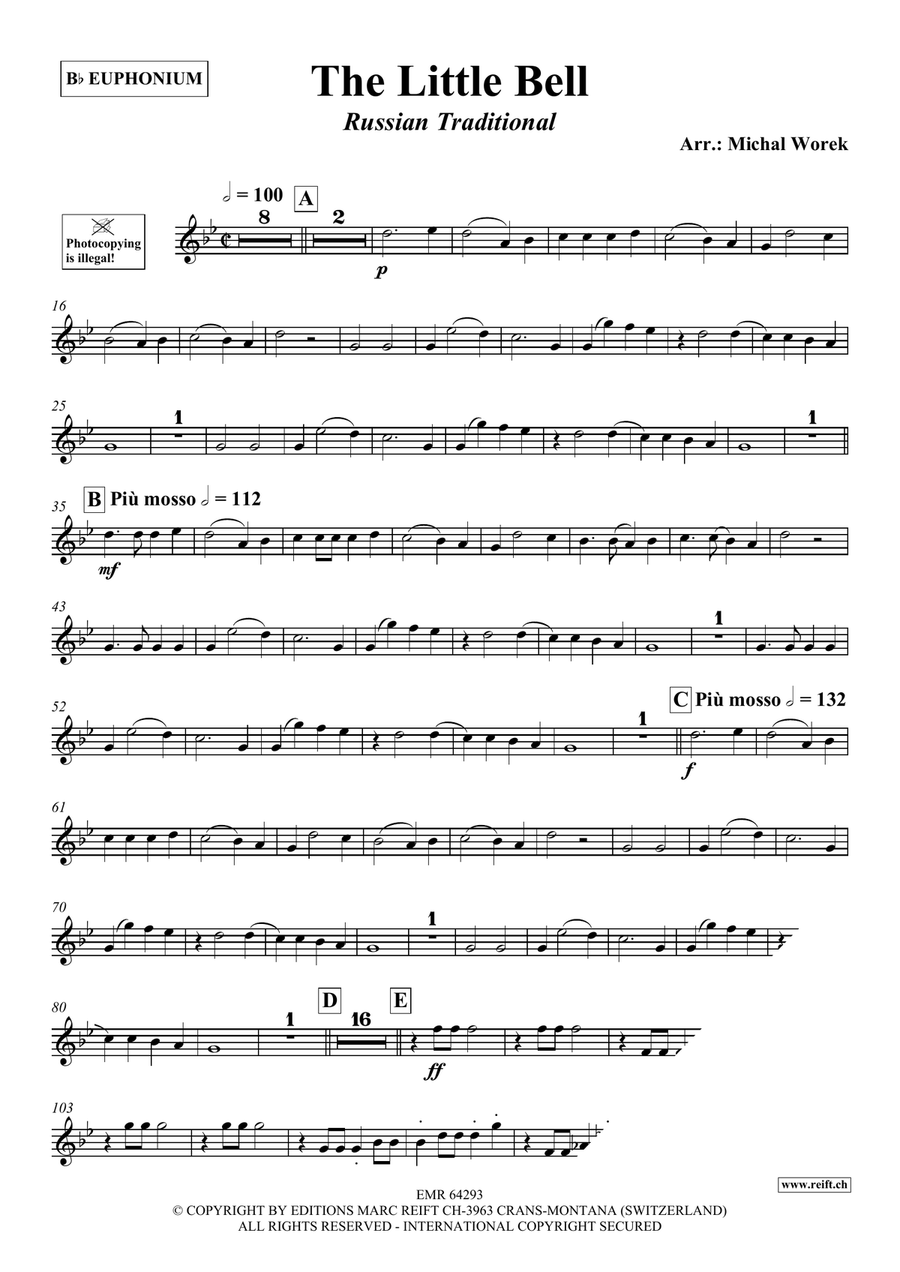 The Little Bell The Little Bell Euphonium scores gallery preview page 3