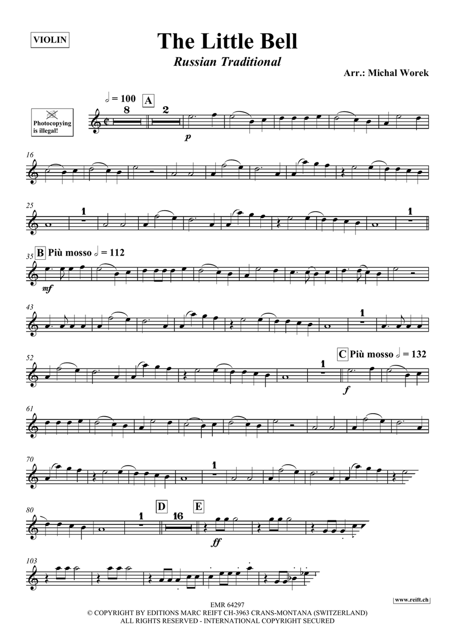 The Little Bell The Little Bell Violin Solo scores gallery preview page 3
