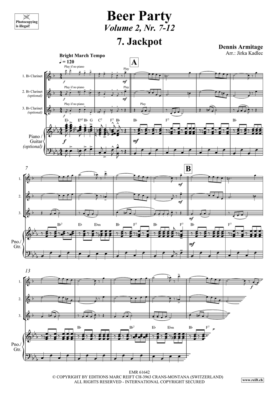 Beer Party Volume 2 Beer Party Volume 2 Clarinet scores gallery preview page 4