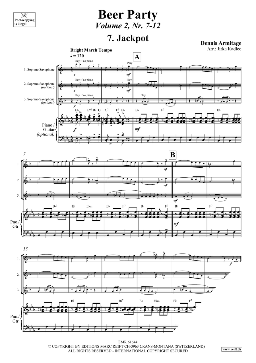 Beer Party Volume 2 Beer Party Volume 2 Soprano Saxophone scores gallery preview page 4