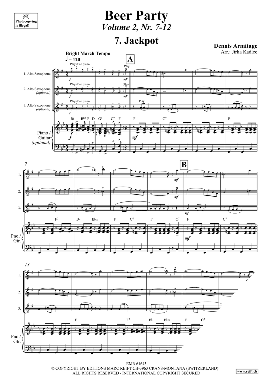 Beer Party Volume 2 Beer Party Volume 2 Alto Saxophone scores gallery preview page 4