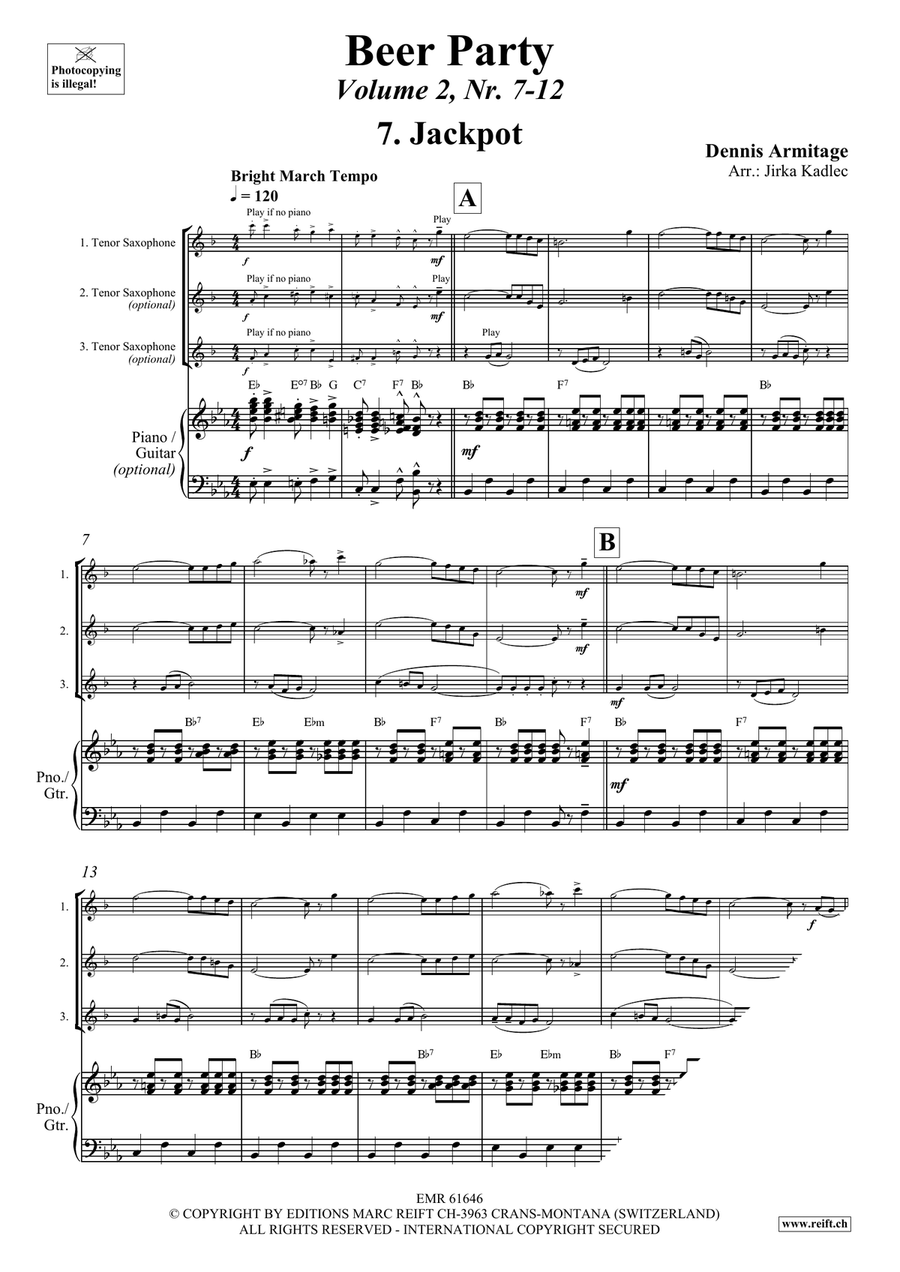 Beer Party Volume 2 Beer Party Volume 2 Tenor Saxophone scores gallery preview page 4
