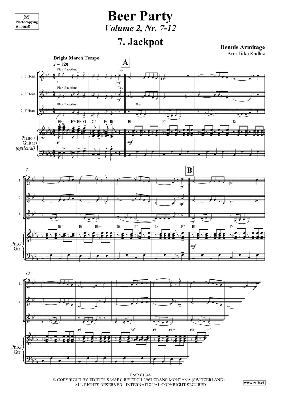Beer Party Volume 2 Beer Party Volume 2 Horn scores gallery preview page 4