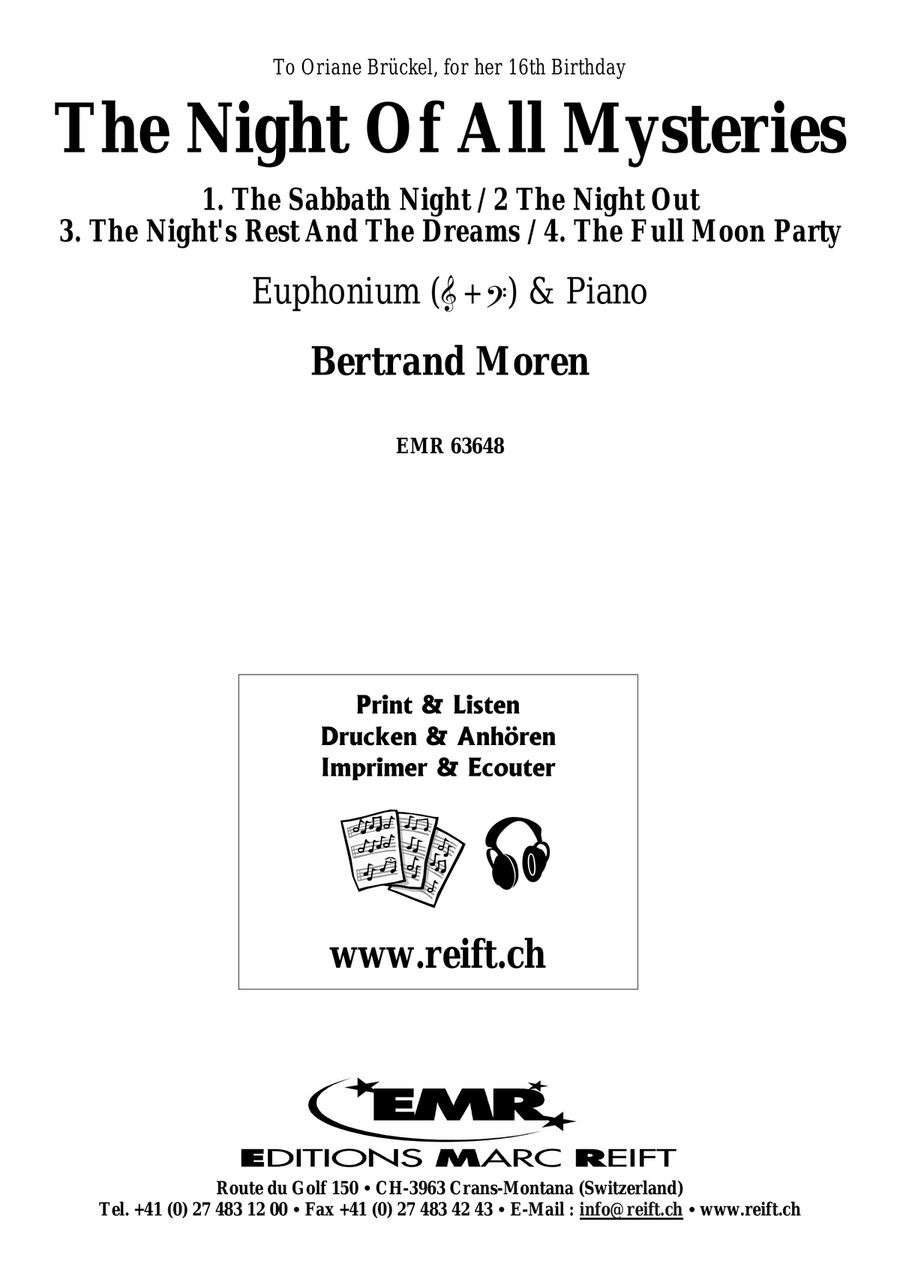The Night Of All Mysteries Euphonium scores gallery preview page 2