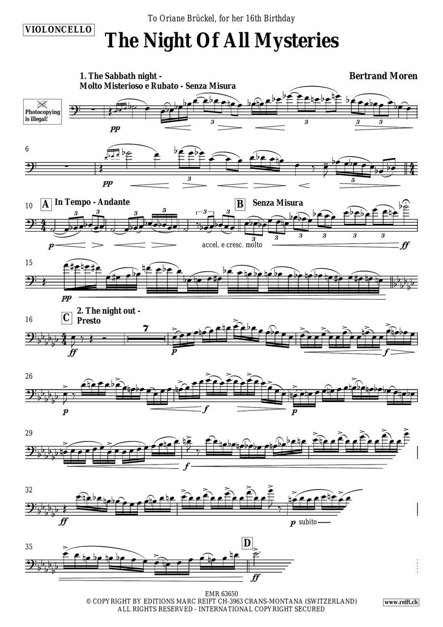 The Night Of All Mysteries Piano Accompaniment scores gallery preview page 4