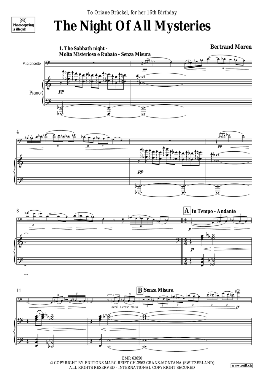 The Night Of All Mysteries Piano Accompaniment scores gallery preview page 5
