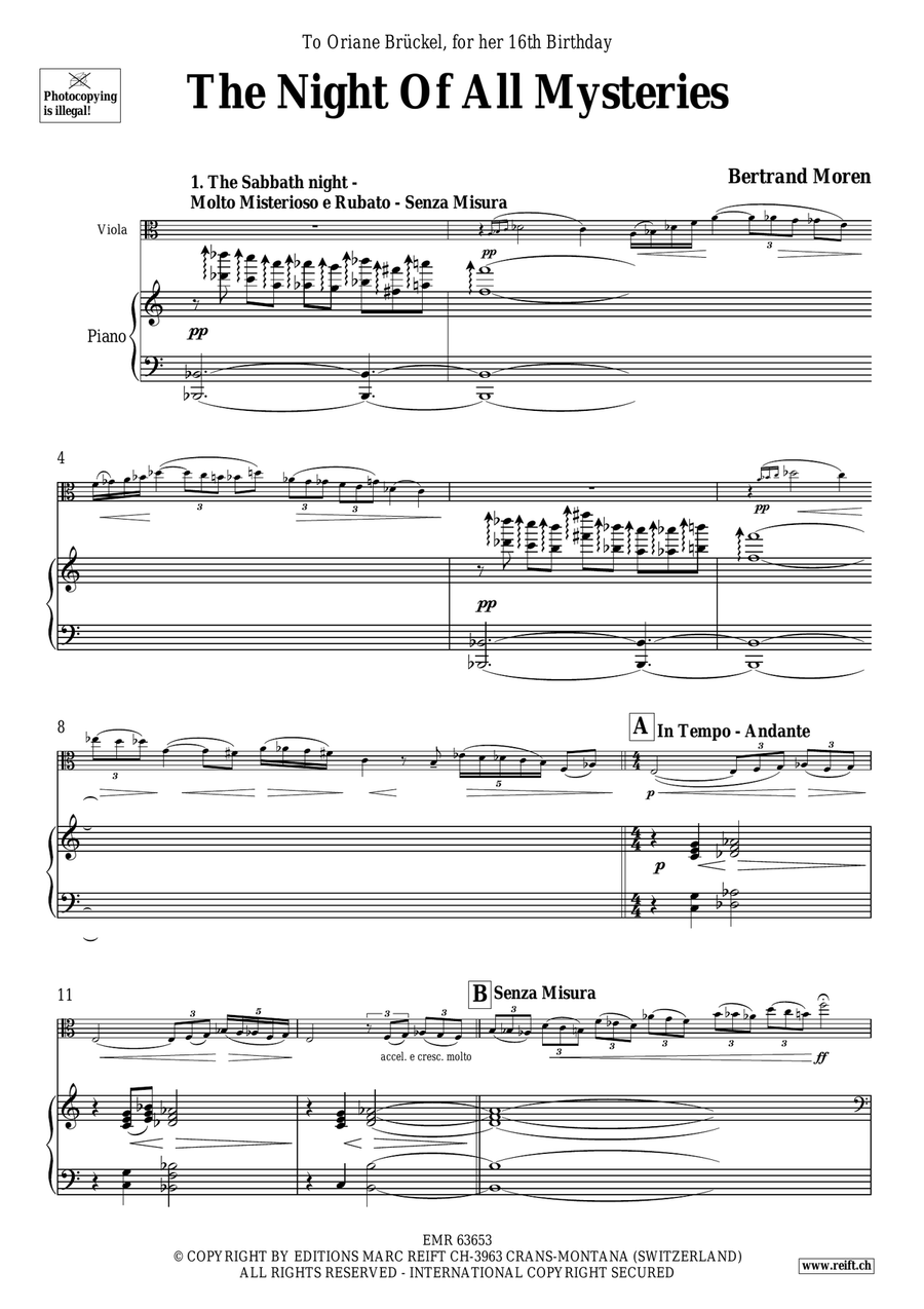 The Night Of All Mysteries Piano Accompaniment scores gallery preview page 5