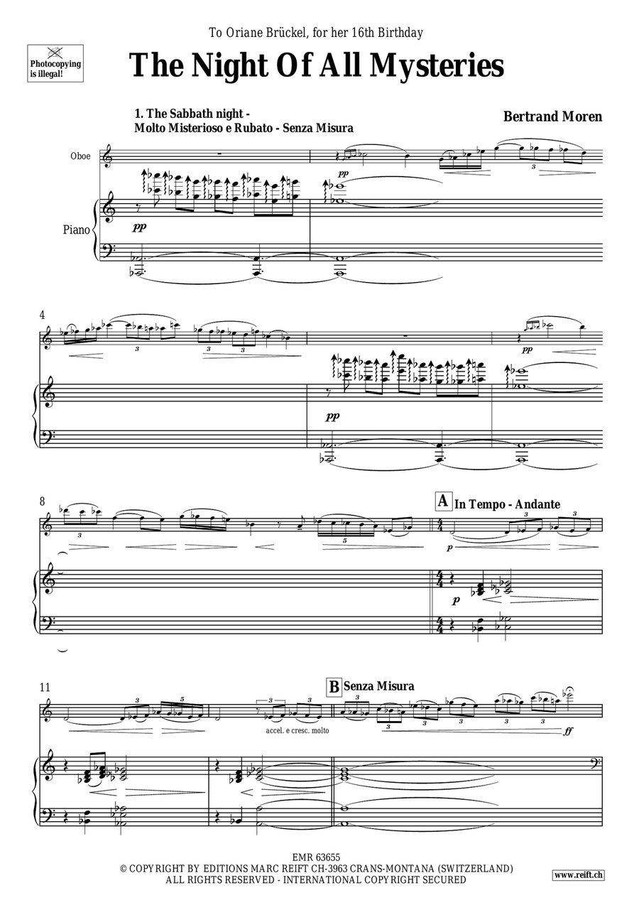 The Night Of All Mysteries Piano Accompaniment scores gallery preview page 5