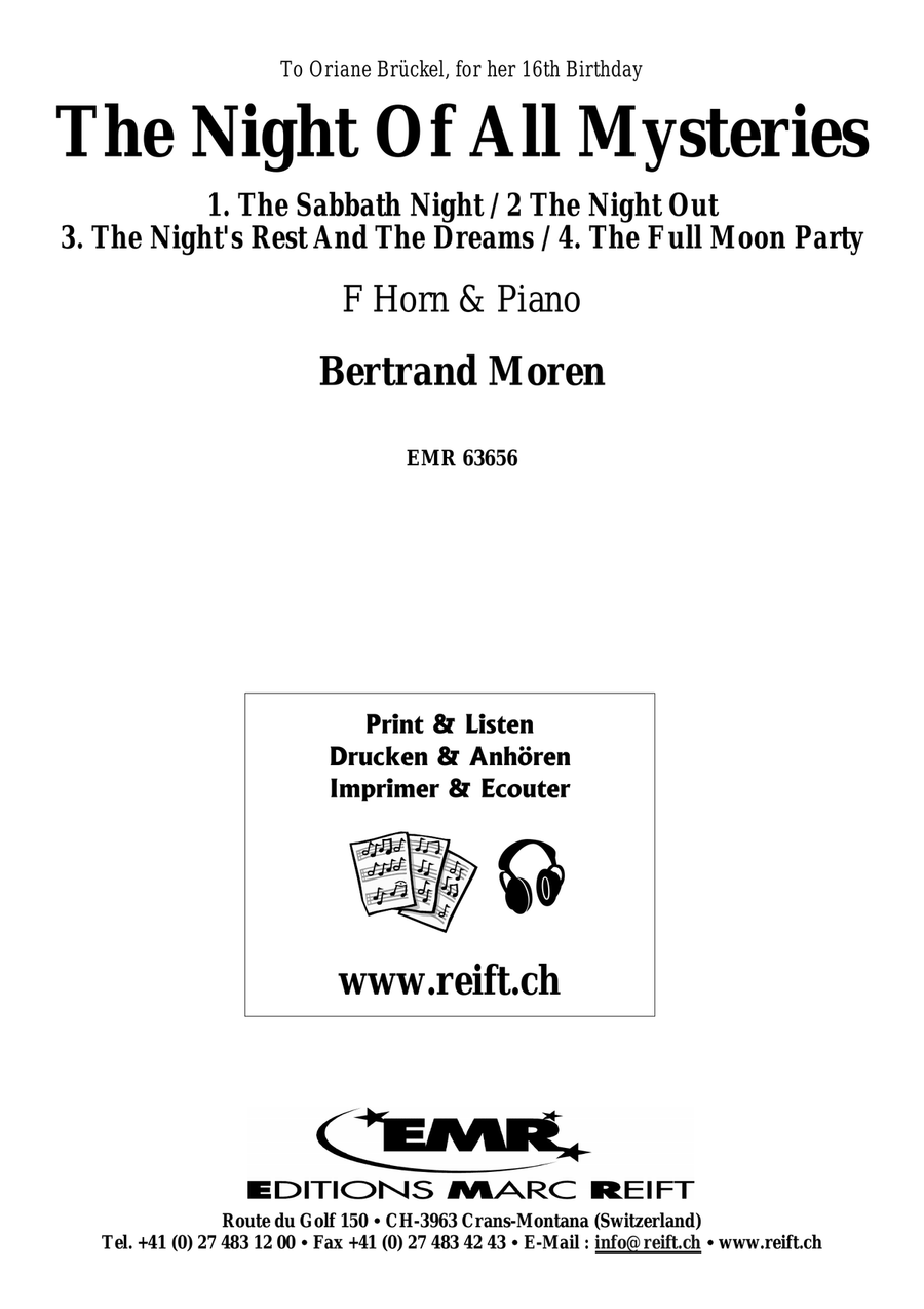 The Night Of All Mysteries Horn scores gallery preview page 2